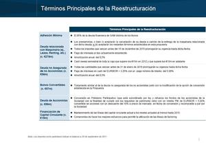 G.A.M. (General de Alquiler de Maquinaria). Reestructuración de su deuda.